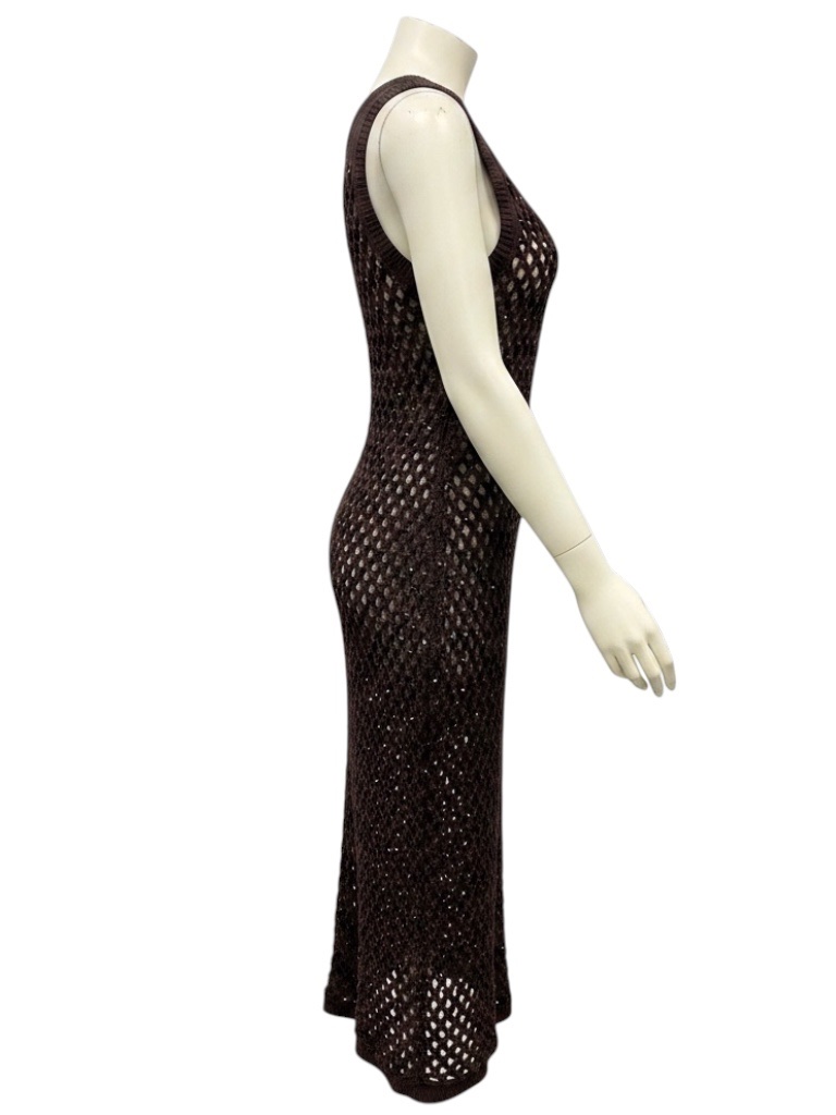 Diotima Brown Nightshade Emin Embellished Midi Dress — image 2 of 8